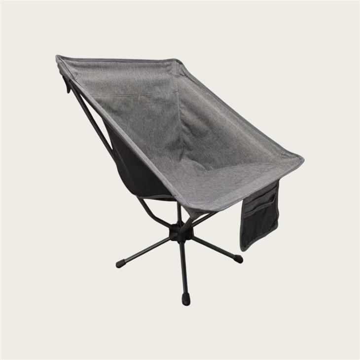 Cadeira de acampamento leve com bolso organizador de malha
